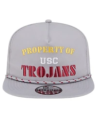 New Era Men's Gray Usc Trojans Golfer Vintage Adjustable Hat