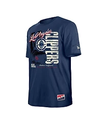 New Era Men's Navy La Clippers Distressed Throwback Vintage Color Pack T-Shirt