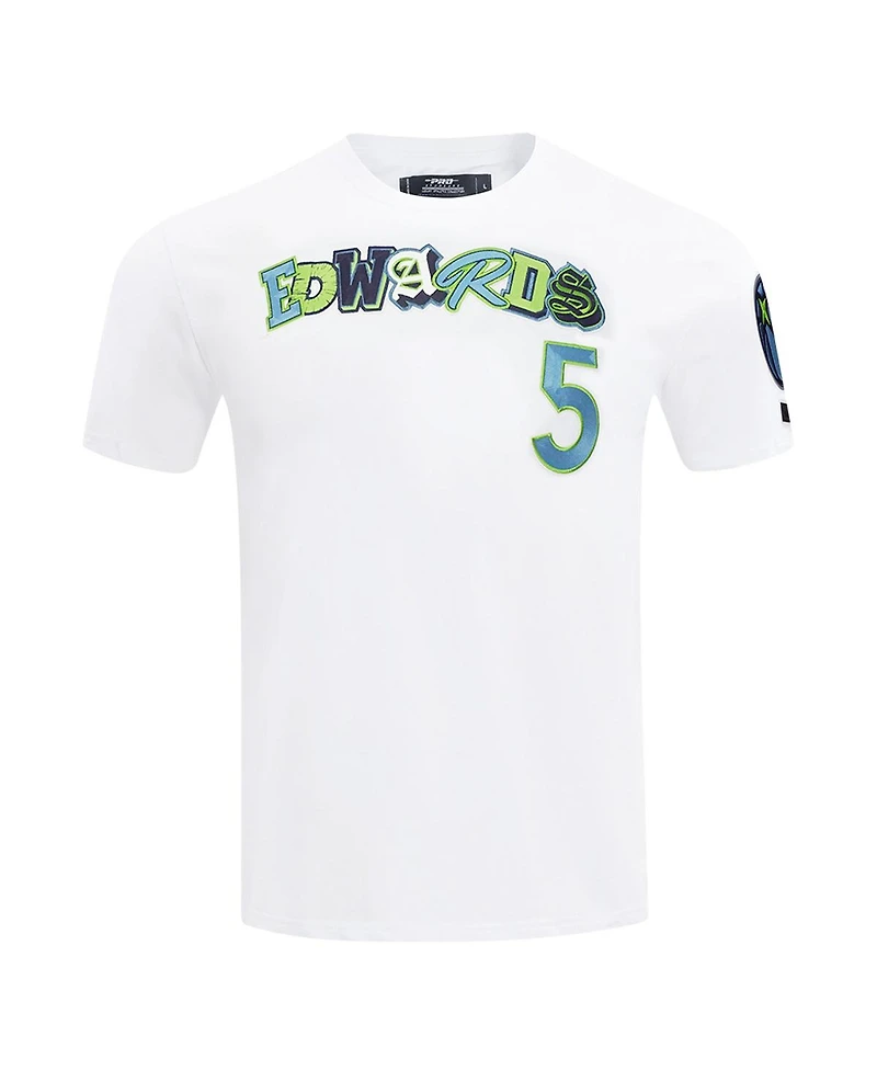 Pro Standard Men's Anthony Edwards White Minnesota Timberwolves City Ransom T-Shirt