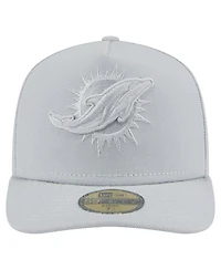 New Era Men's Gray Miami Dolphins Color Pack A-Frame 59FIFTY Fitted Hat