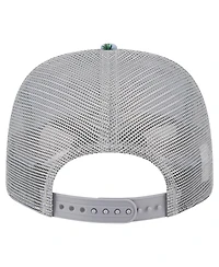 New Era Men's Light Blue/Gray Miami Heat Adventure Aloha Pattern 9SEVENTY Stretch-Snap Hat