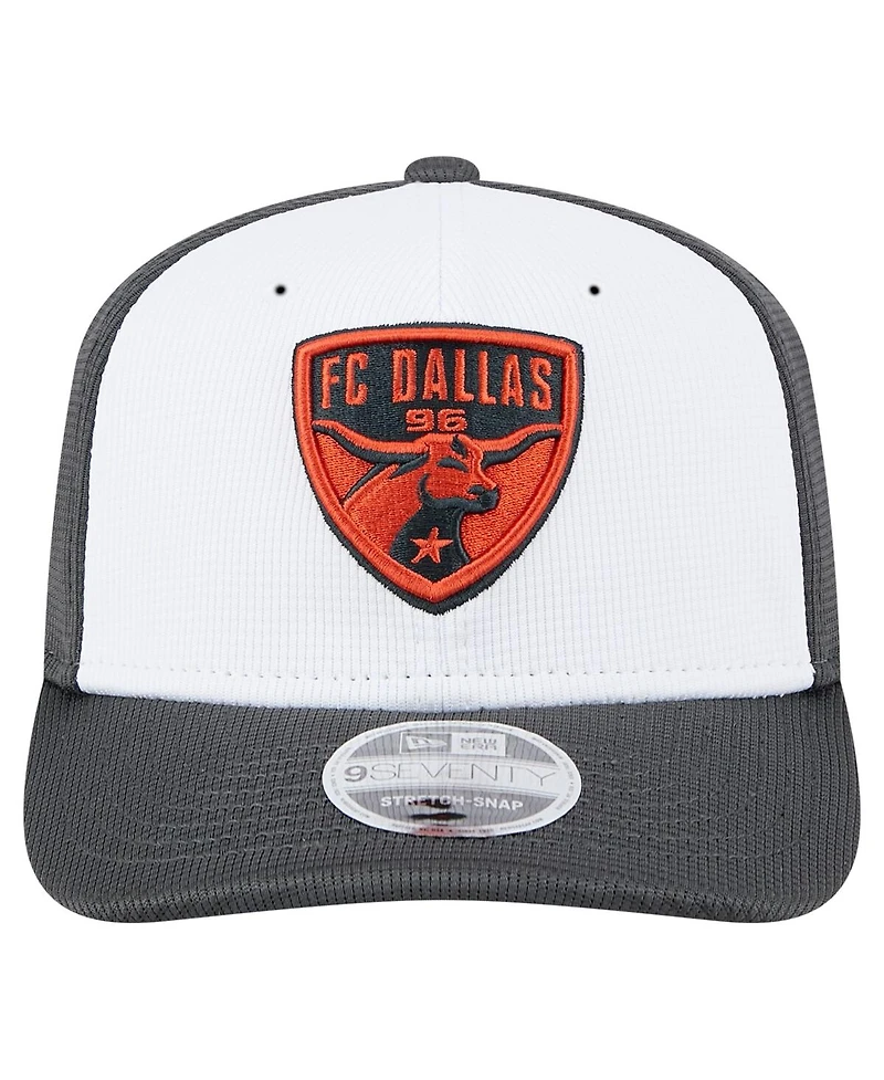 New Era Men's White/Gray Fc Dallas 2025 Jersey Hook 9SEVENTY Stretch-Snap Hat
