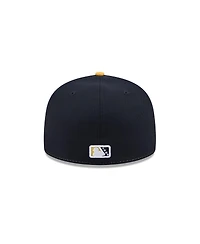 New Era Men's White Syracuse Mets Theme Nights 59FIFTY Fitted Hat