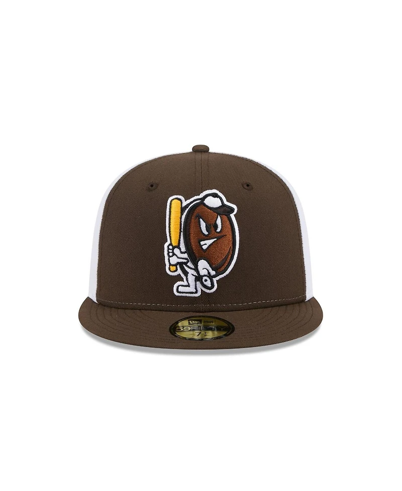 New Era Men's Brown Portland Sea Dogs Theme Nights 59FIFTY Fitted Hat