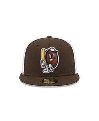 New Era Men's Brown Portland Sea Dogs Theme Nights 59FIFTY Fitted Hat