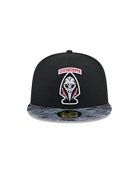 New Era Men's Black Fayetteville Woodpeckers Theme Nights 59FIFTY Fitted Hat