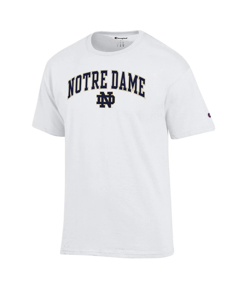 Champion Men's White Notre Dame Fighting Irish Arched Logo T-Shirt