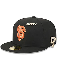 New Era Men's Black San Francisco Giants 2025 59FIFTY Day Fitted with Pins Hat