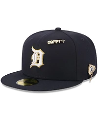New Era Men's Navy Detroit Tigers 2025 59FIFTY Day Fitted with Pins Hat