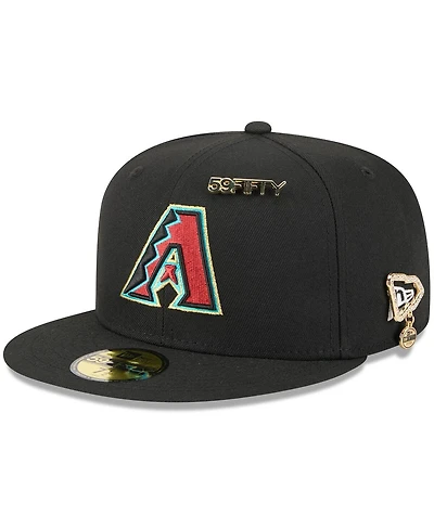 New Era Men's Black Arizona Diamondbacks 2025 59FIFTY Day Fitted with Pins Hat