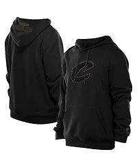 New Era Men's Black Cleveland Cavaliers Tonal Color Pop Premium Pullover Hoodie