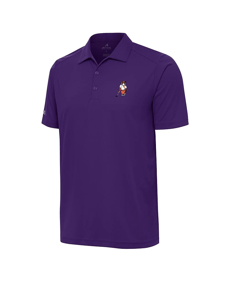 Antigua Men's Purple Clemson Tigers Golfer Tribute Polo Shirt