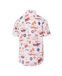 Reyn Spooner Men's White Houston Astros Kekai Performance Button-Up Top
