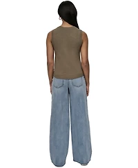 Dkny Jeans Women's Cotton Boucle Sleeveless Sweater - Kj5