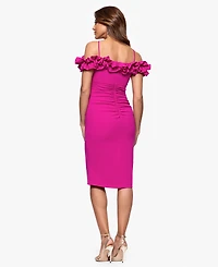 Xscape Women's Ruffled Off-The-Shoulder Sheath Dress