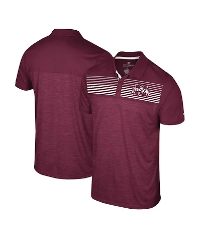 Colosseum Men's Maroon Mississippi State Bulldogs Langmore Polo Shirt