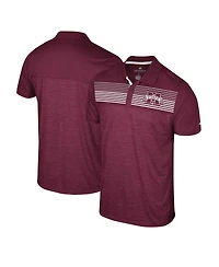 Colosseum Men's Maroon Mississippi State Bulldogs Langmore Polo Shirt