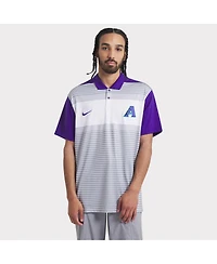 Nike Men's White Arizona Diamondbacks 2025 City Connect Fashion Legacy Icon Vapor Performance Polo Shirt