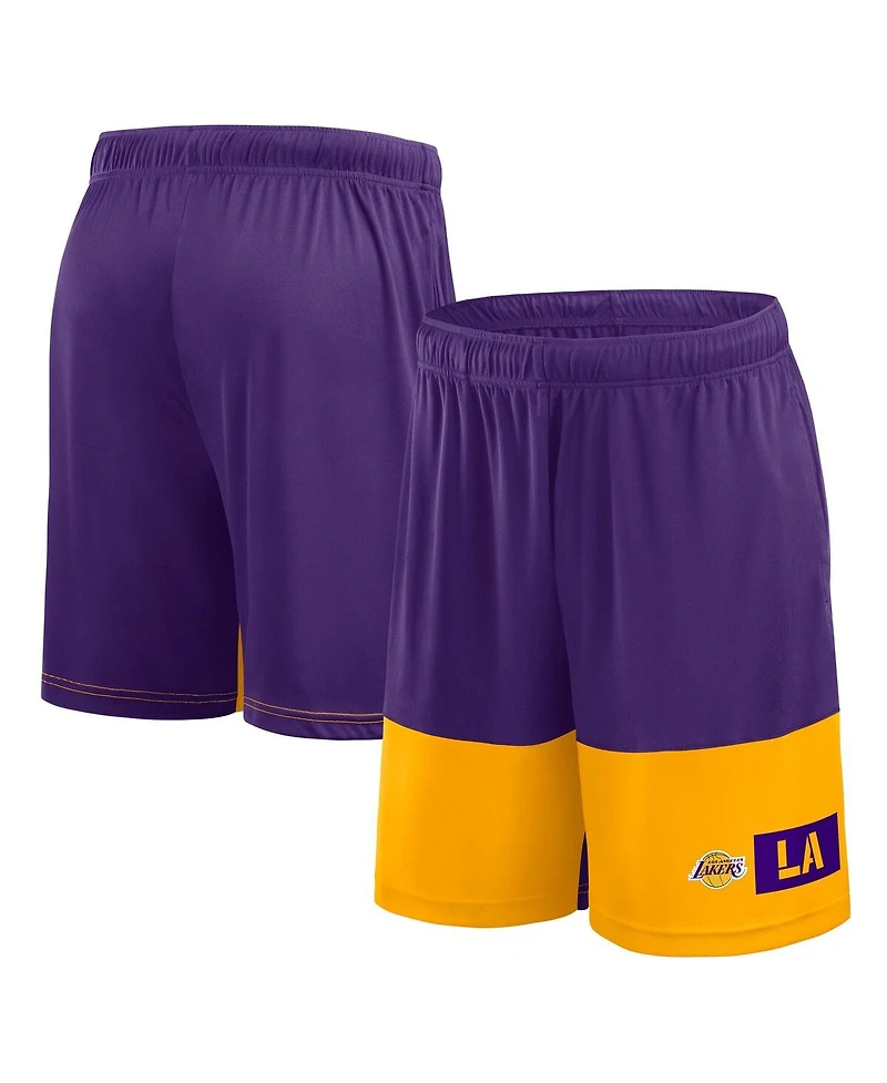 Logo Athletic Men's Purple Los Angeles Lakers Best of the Best Shorts