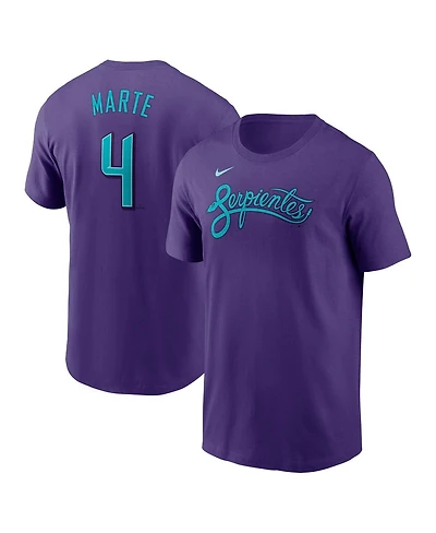 Nike Men's Ketel Marte Purple Arizona Diamondbacks 2025 City Connect Fuse Name Number T-Shirt
