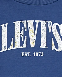 Levi's Toddler Girls 2-Piece Eyelet Crewneck Top and Flared Leggings Set