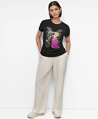 Dkny Women's Brooklyn Bridge Conversational T-Shirt