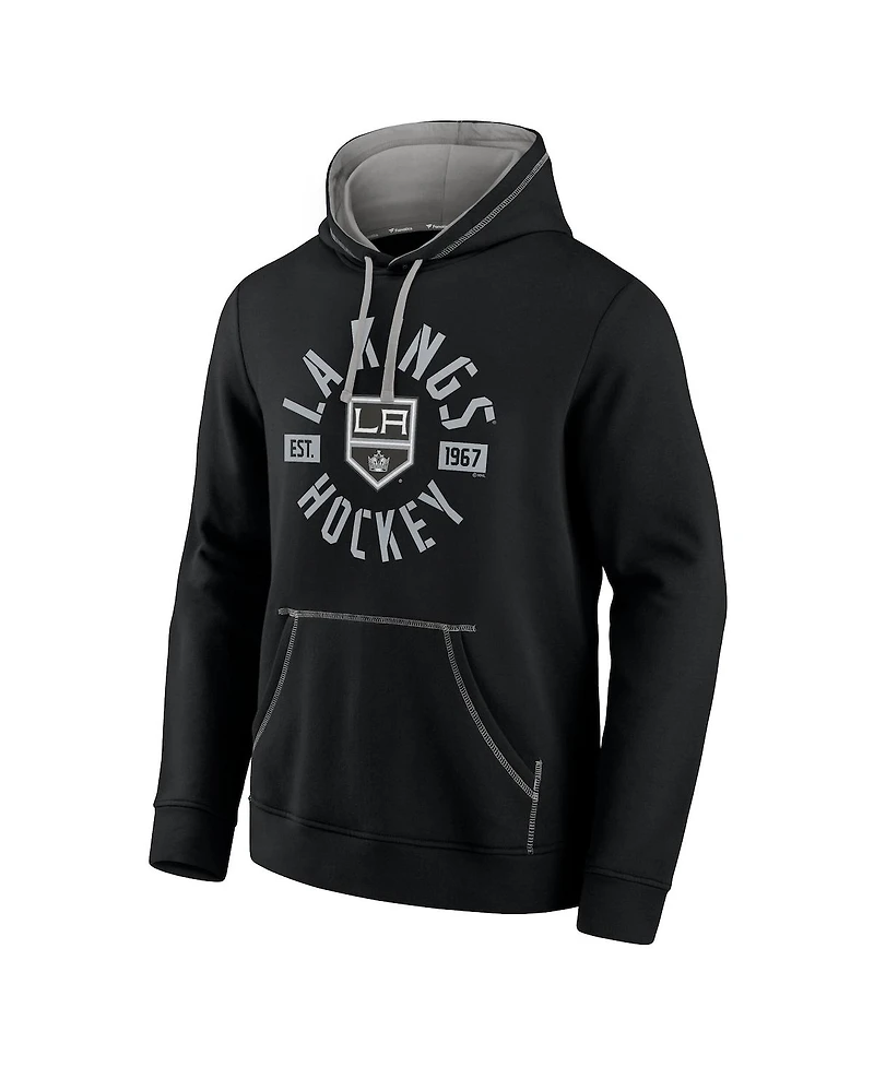 Fanatics Men's Black Los Angeles Kings Score Pullover Hoodie