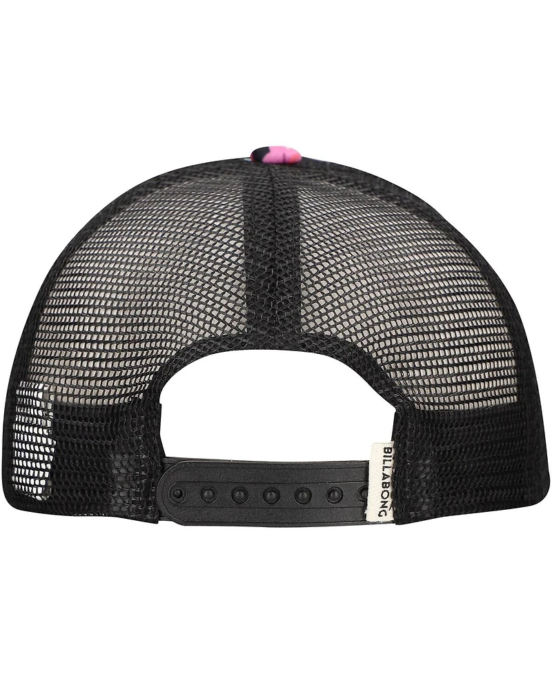 Billabong Women's Black Heritage Mashup Trucker Snapback Hat