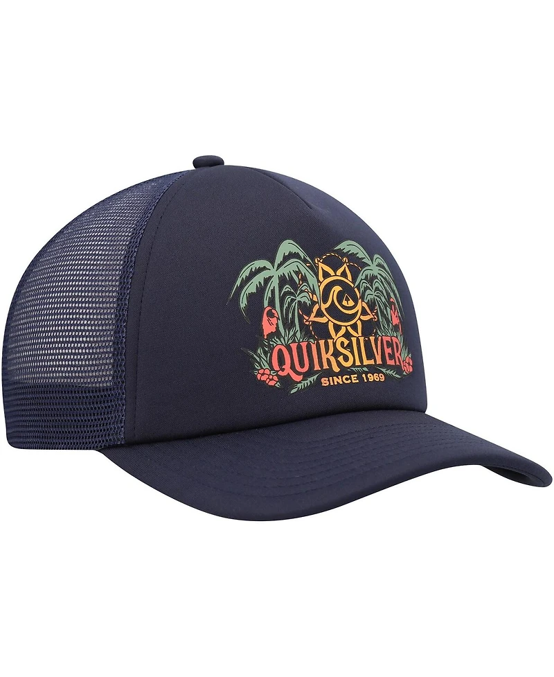 Quiksilver Men's Navy Happy Hour Trucker Snapback Hat