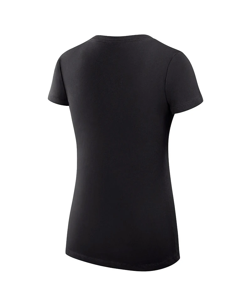 G-iii 4Her by Carl Banks Women's Black Arizona Diamondbacks Heart V-Neck Fitted T-Shirt