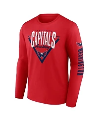 Fanatics Men's Red Washington Capitals Headline Long Sleeve T-Shirt