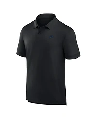 Fanatics Men's Black Detroit Lions Front Office Move Mono Polo Shirt
