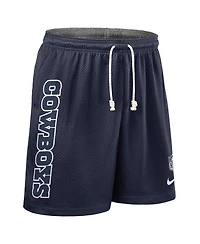 Nike Men's Navy Dallas Cowboys Sideline Reversible Performance Shorts