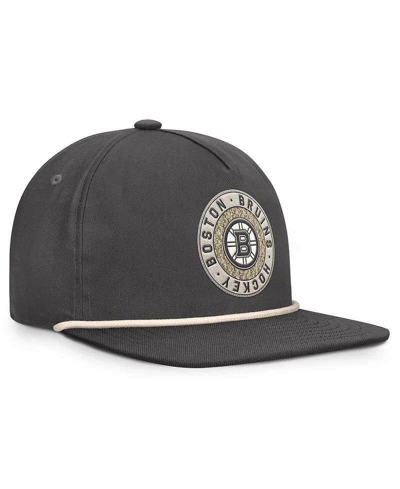 Fanatics Men's Charcoal Boston Bruins Closer Adjustable Hat