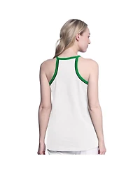 G-iii 4Her by Carl Banks Women's White Boston Celtics Curveball Racerback Tank Top
