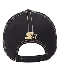 Starter Men's Black Vegas Golden Knights Sphere Ii Curved Star fit Adjustable Hat