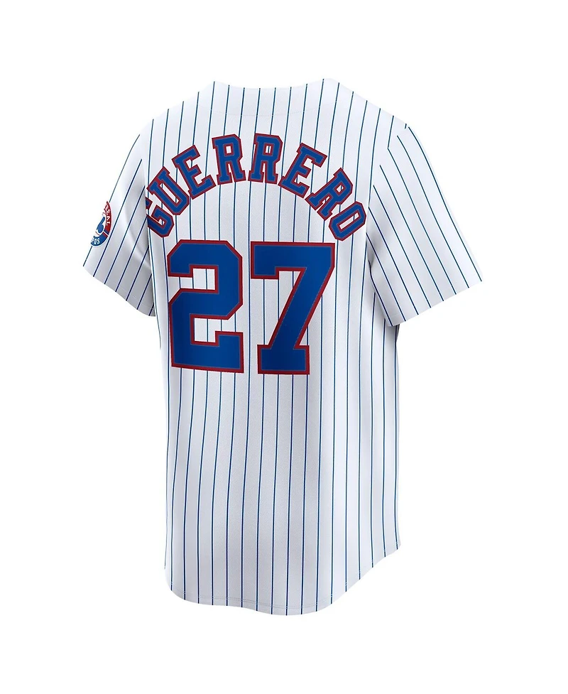 Nike Men's Vladimir Guerrero White Montreal Expos Throwback Cooperstown Collection Limited Jersey