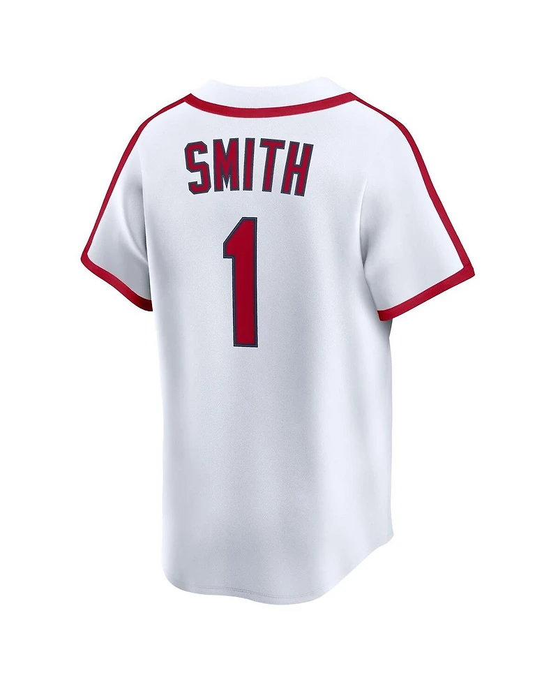 Nike Men's Ozzie Smith White St. Louis Cardinals Throwback Cooperstown Collection Limited Jersey