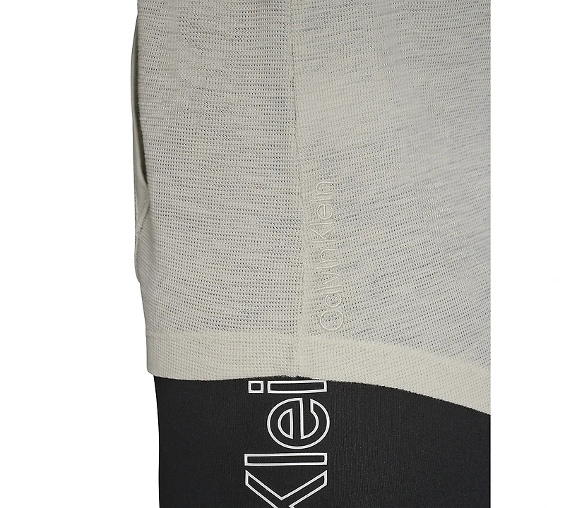 Calvin Klein Performance Ruched-Sleeve Zip Hoodie