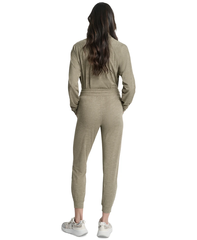 Dkny Sport Women's Spacedye High-Waist Slim Joggers