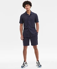 Karl Lagerfeld Paris Men's Open-Weave Jacquard Shirt