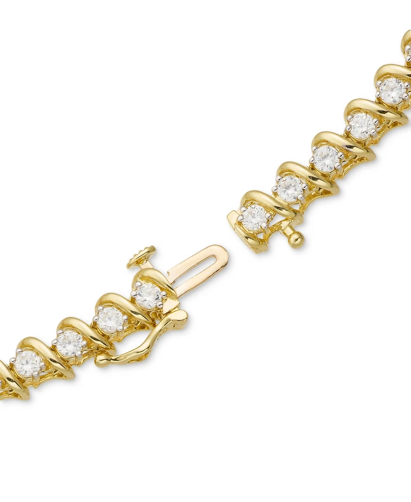 Diamond Twist Bracelet (2 ct. t.w.) 14k White Gold or Yellow Gold, 7"
