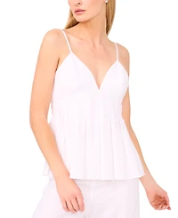 Parker Women's The Kamri Linen-Blend Peplum Top