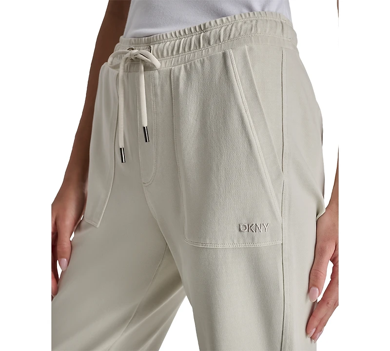 Dkny Sport Women's Cotton-Blend Tie-Waist Joggers
