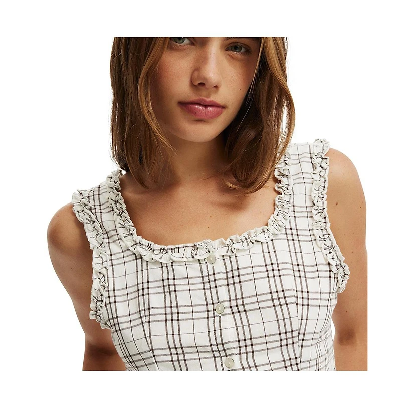 Cotton On Women's Emily Ruffle Top