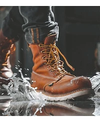 Thorogood American Heritage Waterproof 8" Tobacco Safety Toe Work Boots for Men
