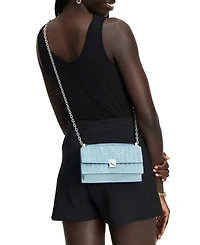 kate spade new york Deco Quilted Denim Mini Leather Crossbody