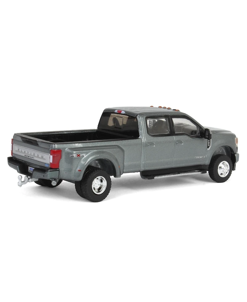 1/64 2022 F-350 Platinum Dually Metallic Gray Exclusive Greenlight