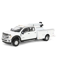 1/64 2020 F-450 Super Duty Dually Service Bed & Crane White Exclusive 51397-a