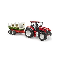 Bruder 1/16 Roadmax Tractor with Forwarding Trailer & 3 Logs 03453